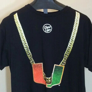Dyme Lyfe University of Miami Gold Chain T-Shirt